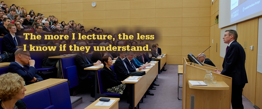 A reminder to myself that the best classes are those in which I talk less and my students do more.